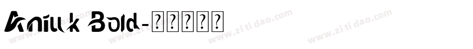 Aniuk Bold字体转换